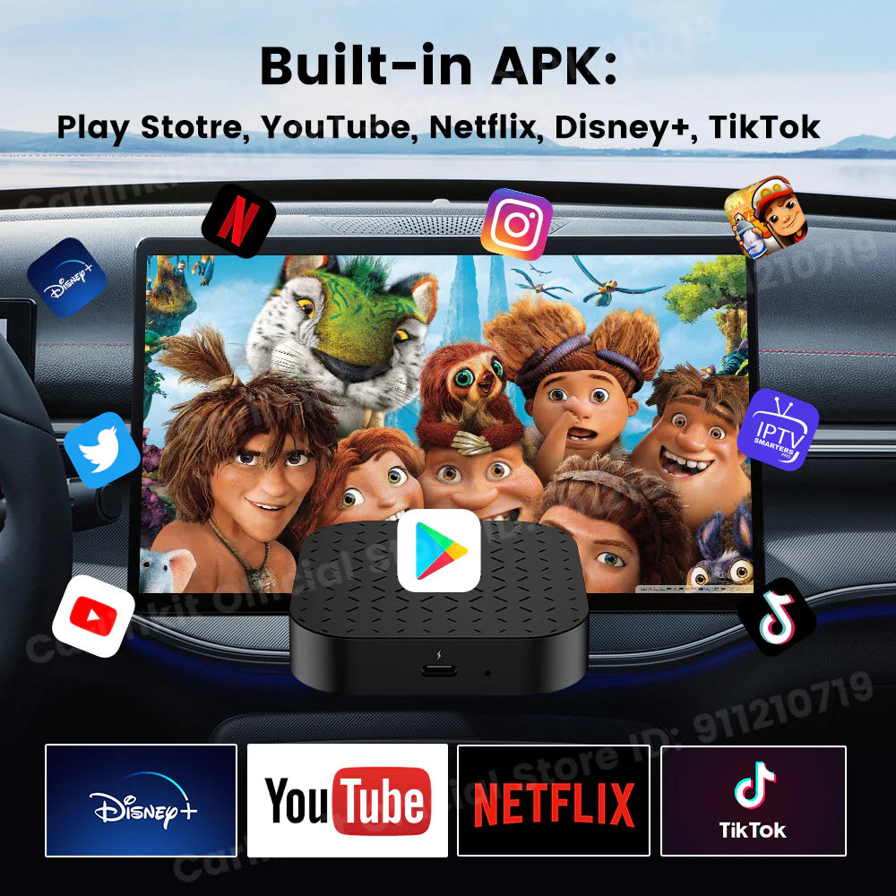 Android 11 Carlinkit Tbox Basic Netflix Ai Box Wireless Android Auto CarPlay QCM 2290 4-Cores 2G+16G For YouTube IPTV - Image 3