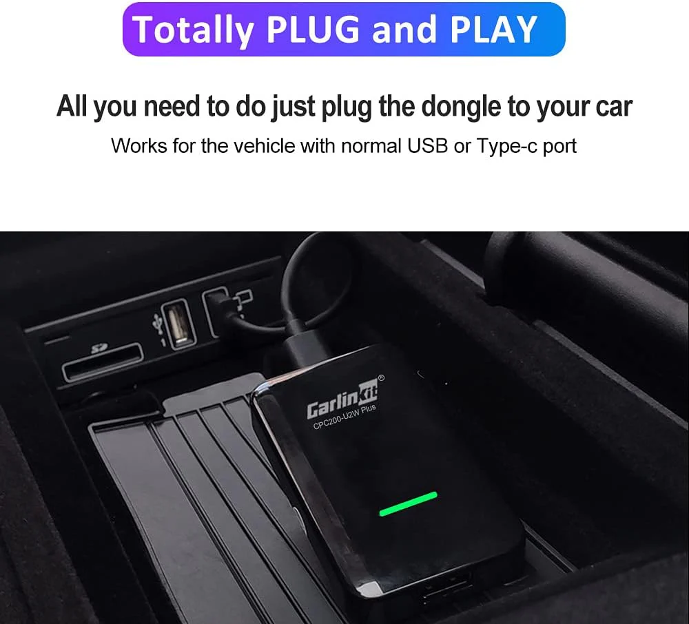 đ„đ„đ„Carlinkit 3.0 U2W Wireless carplay adapter for OEM factory wired carplay to wireless CPC200-U2W-PLUS - Image 4