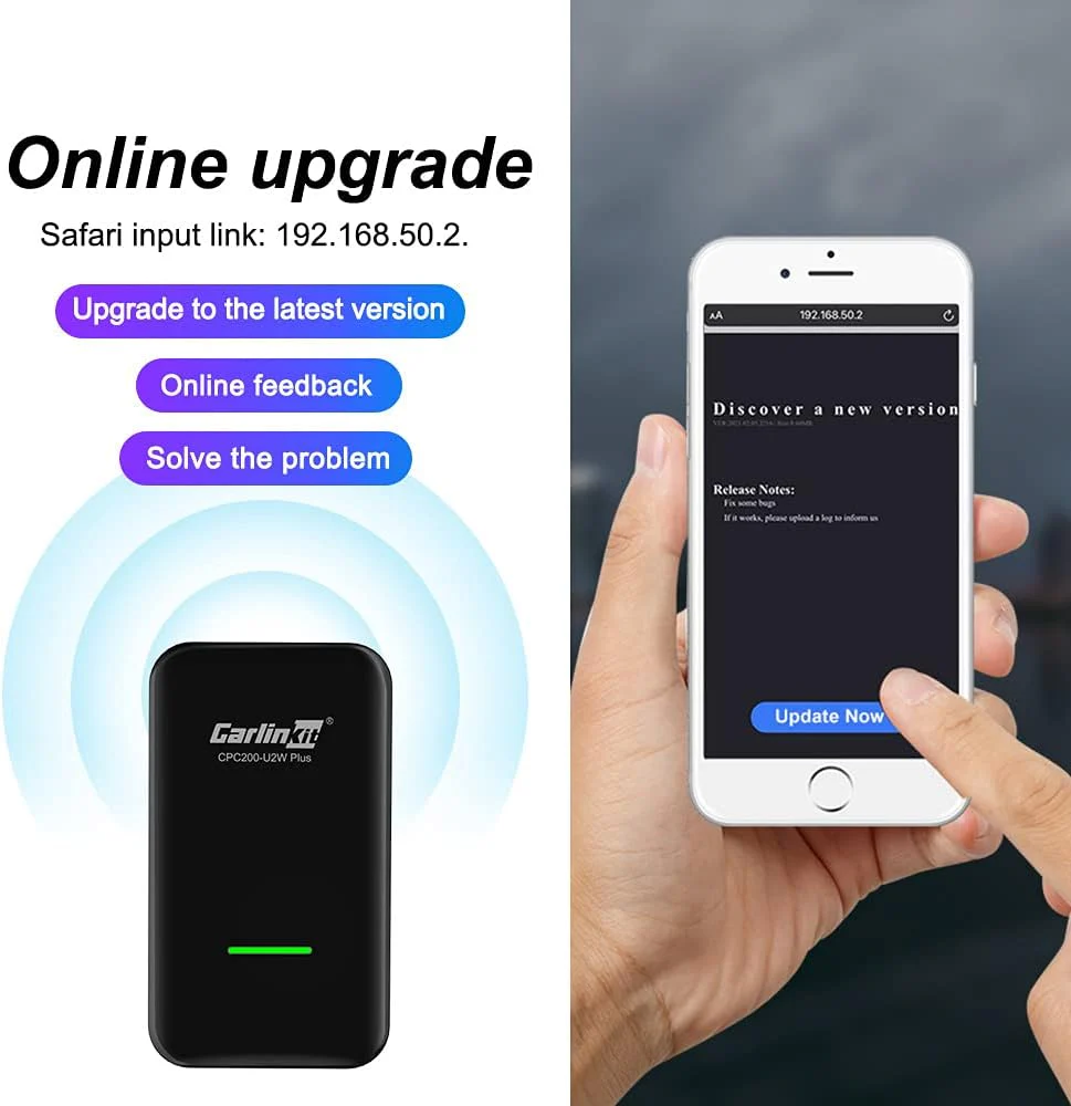 đ„đ„đ„Carlinkit 3.0 U2W Wireless carplay adapter for OEM factory wired carplay to wireless CPC200-U2W-PLUS - Image 9